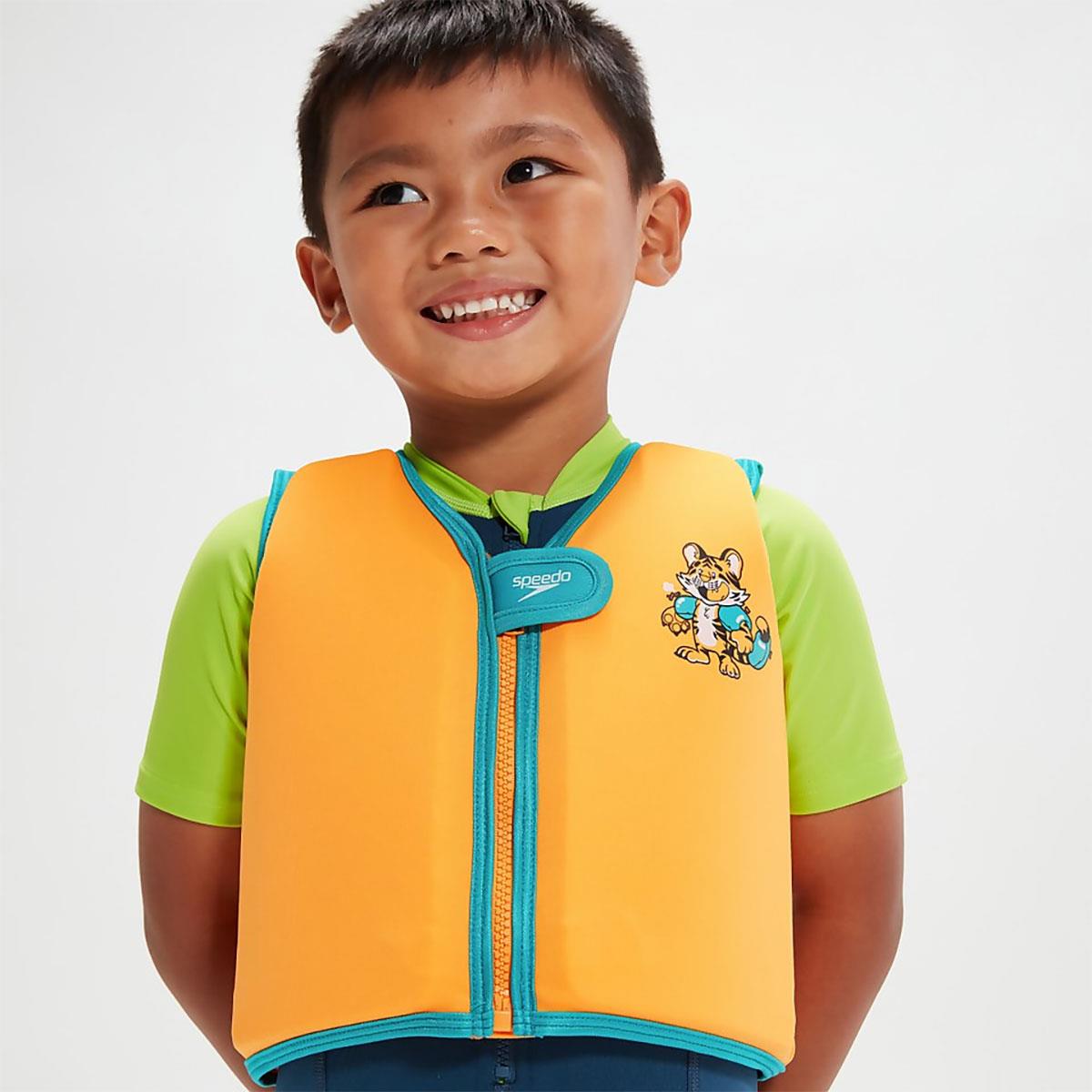 Speedo Infant Learn to Swim Aanadi Bengali Tiger Cub Float Vest - Orange