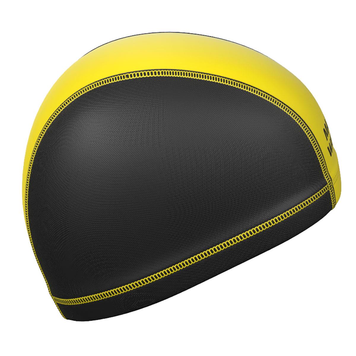 Mad Wave Lycra Duotone Swim Cap - Black / Yellow