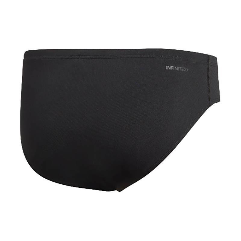 Adidas Boy's Pro Solid Swim Trunks - Black / White