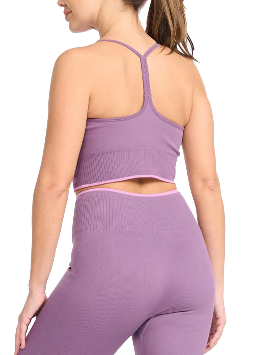 2XU Women's Engineered Longline Crop - Orchid Mist